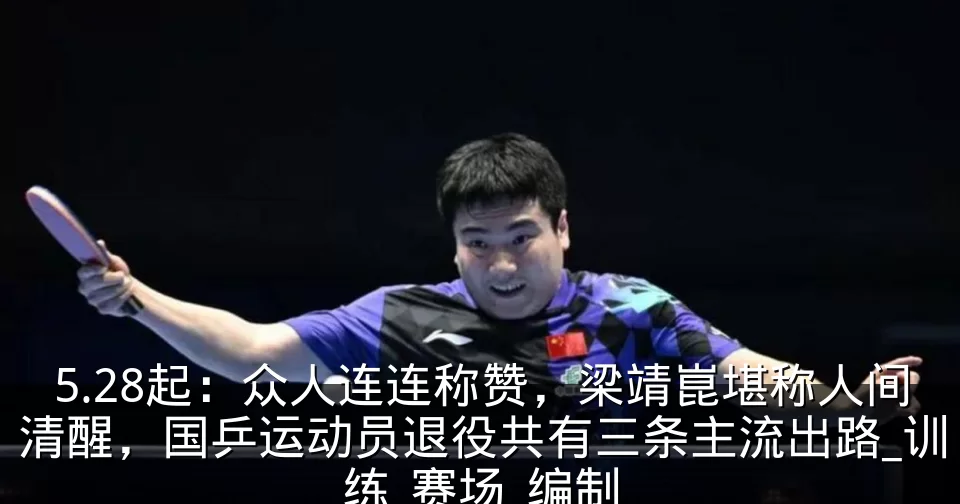 5.28起：众人连连称赞，梁靖崑堪称人间清醒，国乒运动员退役共有三条主流出路_训练_赛场_编制