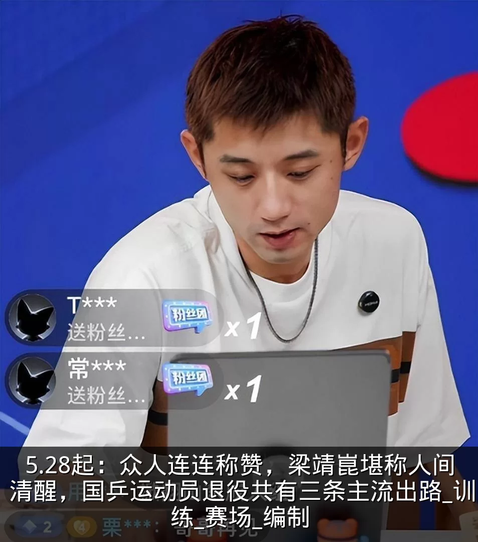 5.28起：众人连连称赞，梁靖崑堪称人间清醒，国乒运动员退役共有三条主流出路_训练_赛场_编制